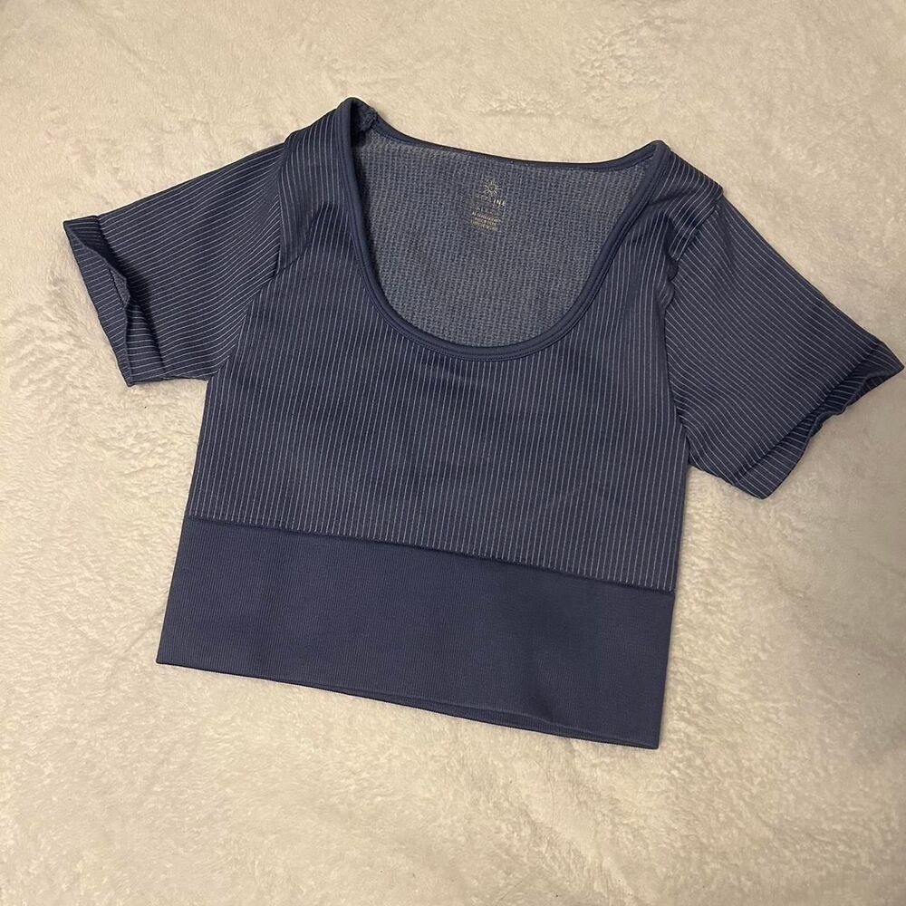 Aerie Women's Blue Crop-top